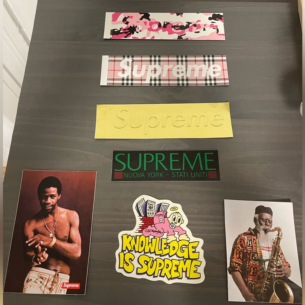 Rare Supreme stickers (7 count)